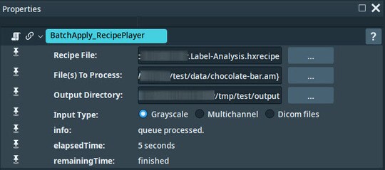Apply a Recipe on a Batch of Files